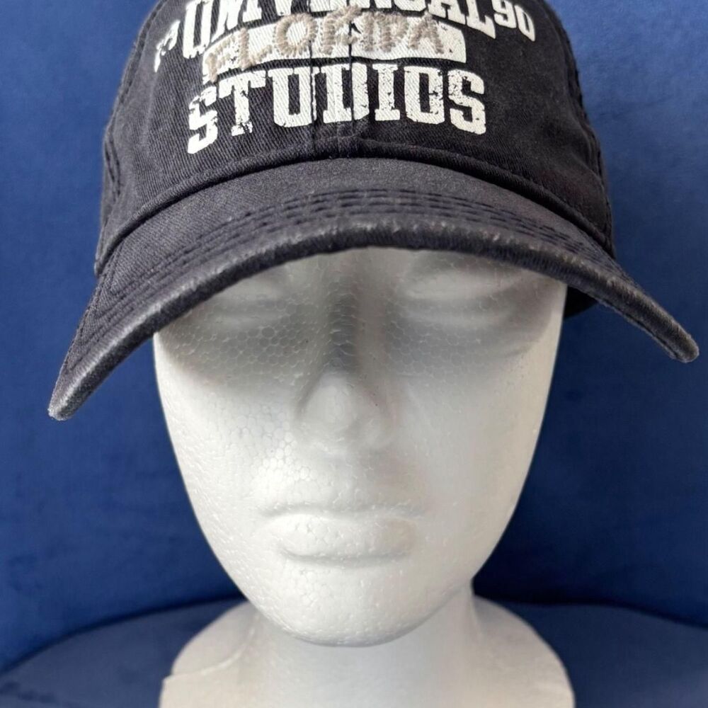 Pre-owned Black Distressed Universal Studios Florida Cap